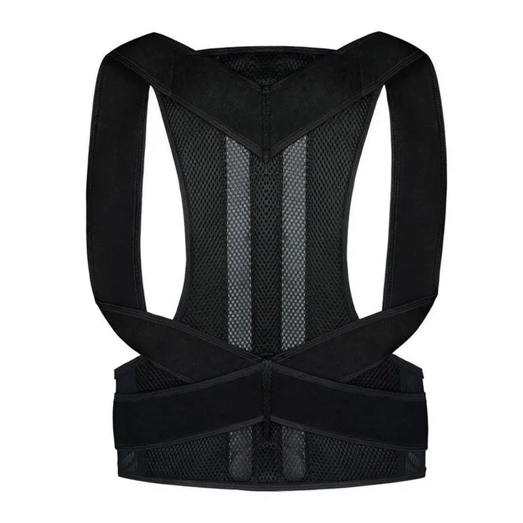 Premium Posture Corrector — Adjustable Breathable Lumbar Back Support Brace (S-XXXL)