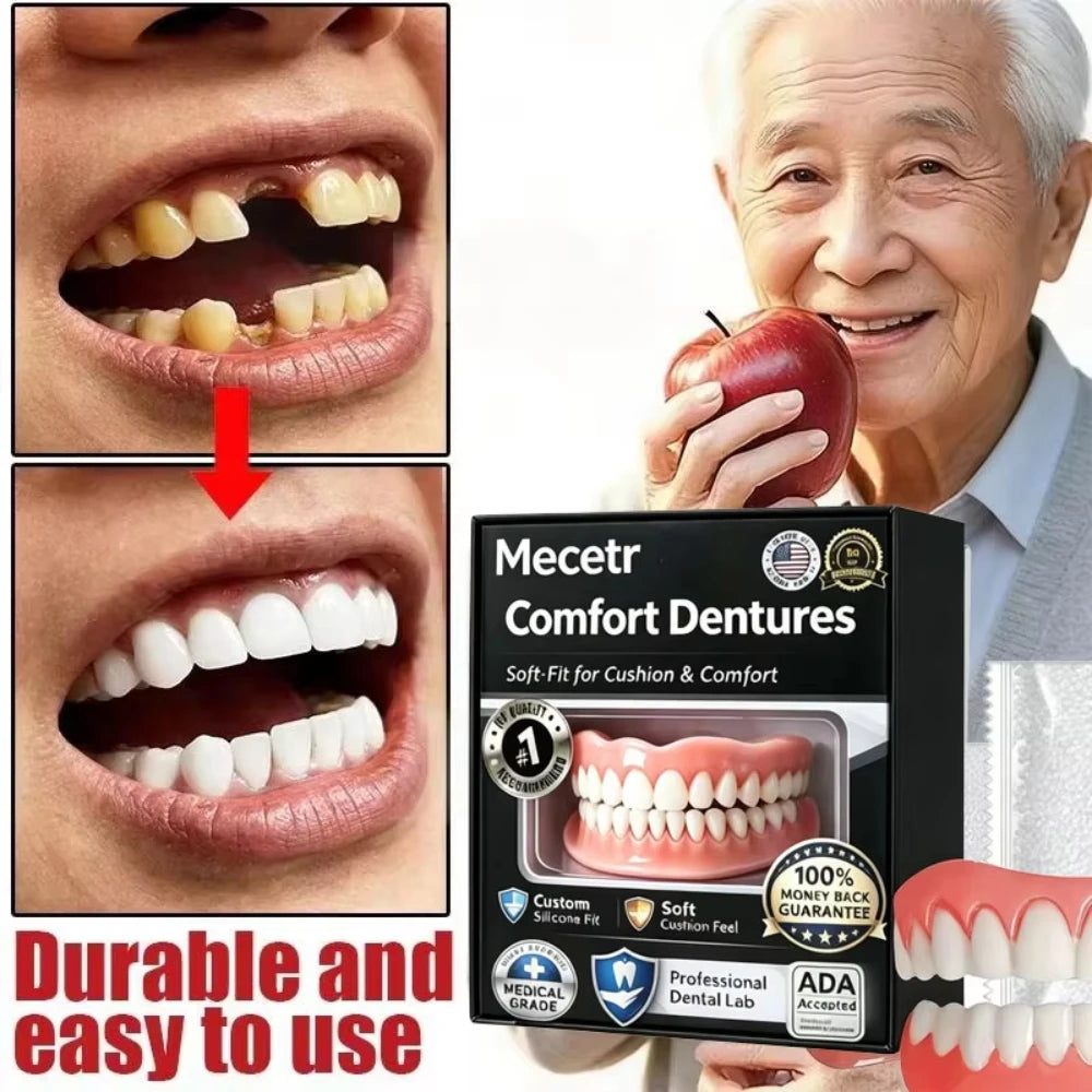 Complete Denture Set — Adjustable, Comfortable & Ready to Wear