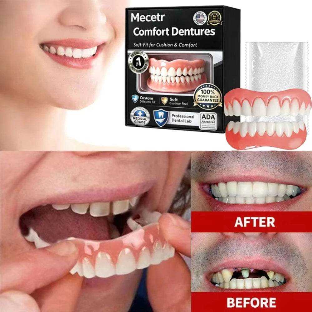 Complete Denture Set — Adjustable, Comfortable & Ready to Wear