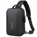 Anti-theft Combination Lock Chest Packs With USB Charging Port Fashion Business Men's Crossbody Bag Travel Storage Shoulder Bag